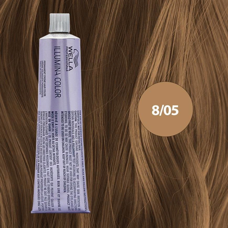Illumina Color Hajfesték - 8/05 60ml Light Natural Mahogany Blonde főképe